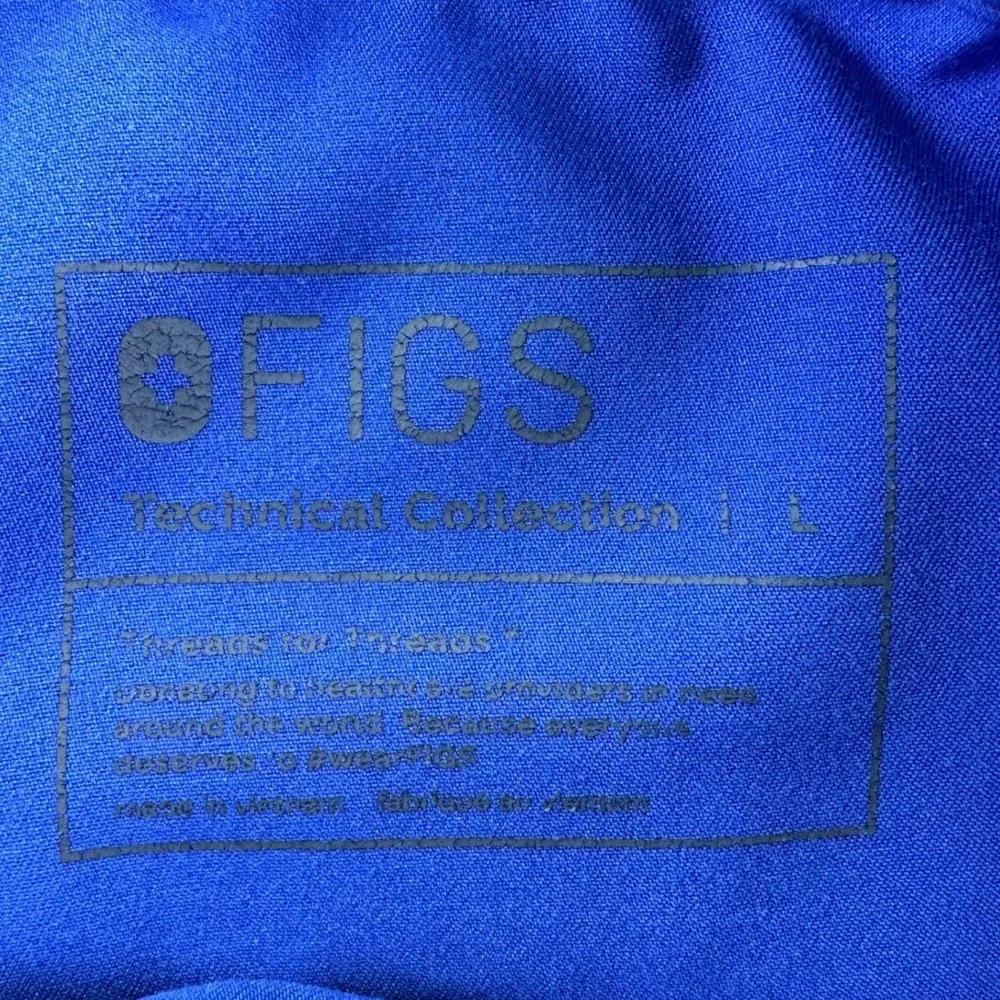 FIGS Mens Pisco Striaght Leg Royal Blue Scrub Pants Size Large FM4500 PO 1660